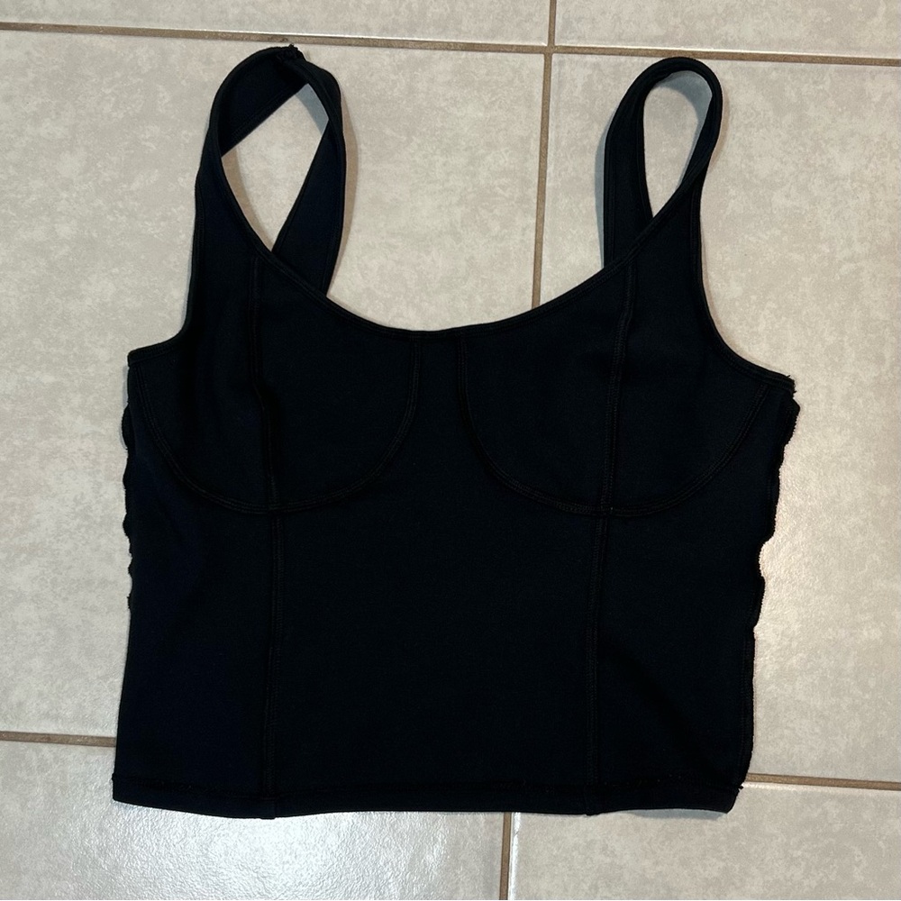 Abercrombie and Fitch Black Cropped Tank Top - Picture 4 of 5